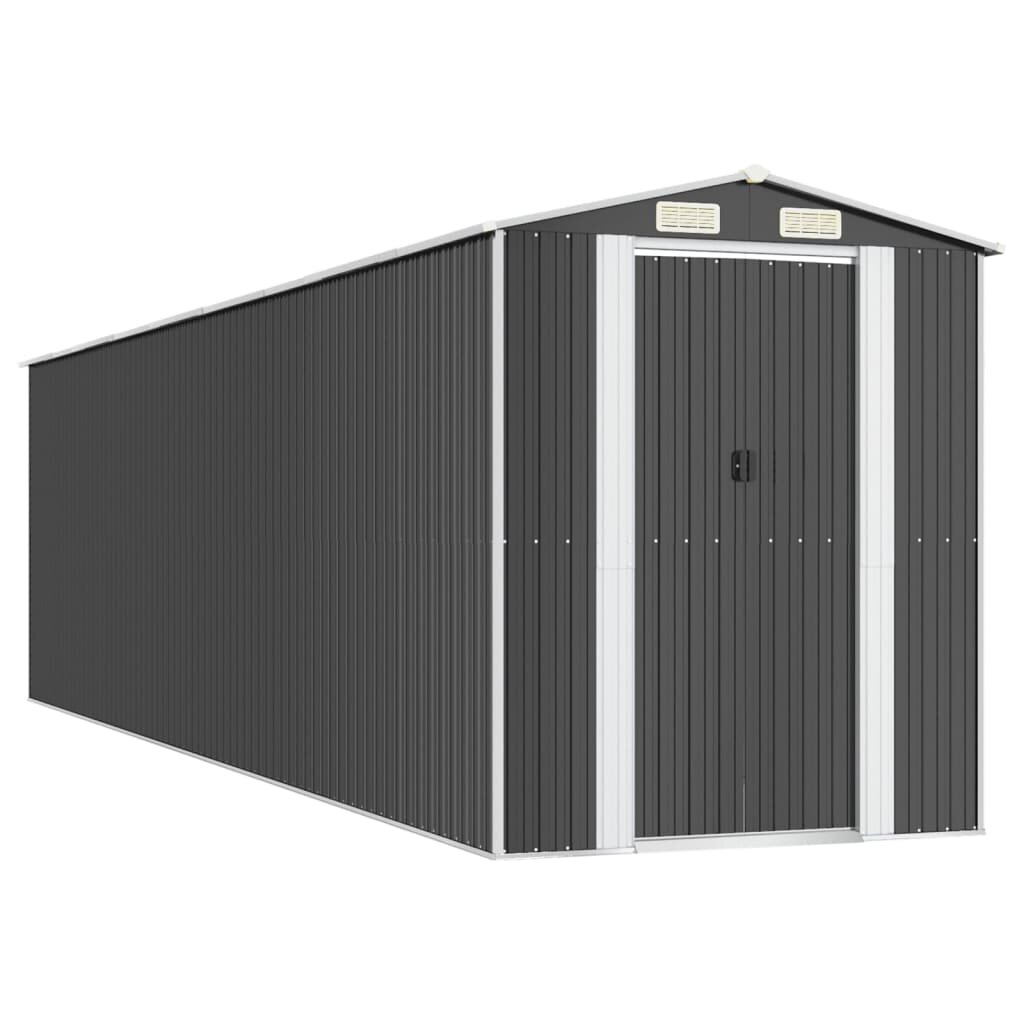 vidaXL Zahradní kůlna antracitová 192 x 772 x 223 cm pozinkovaná ocel