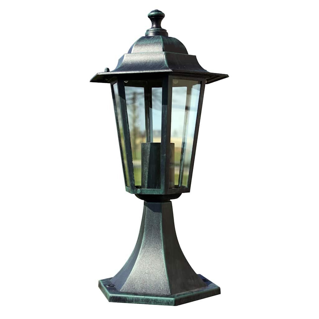 vidaXL Zahradní lampa - zelená - 41cm