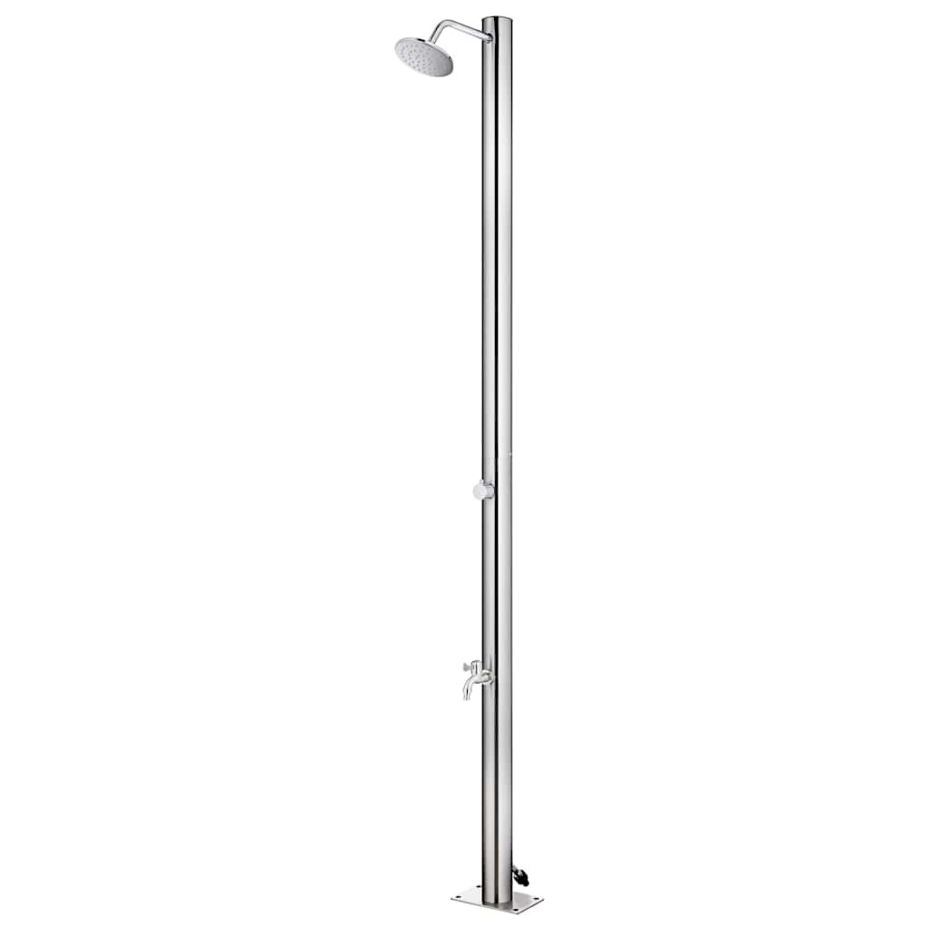 vidaXL Zahradní sprcha 215 cm nerezová ocel