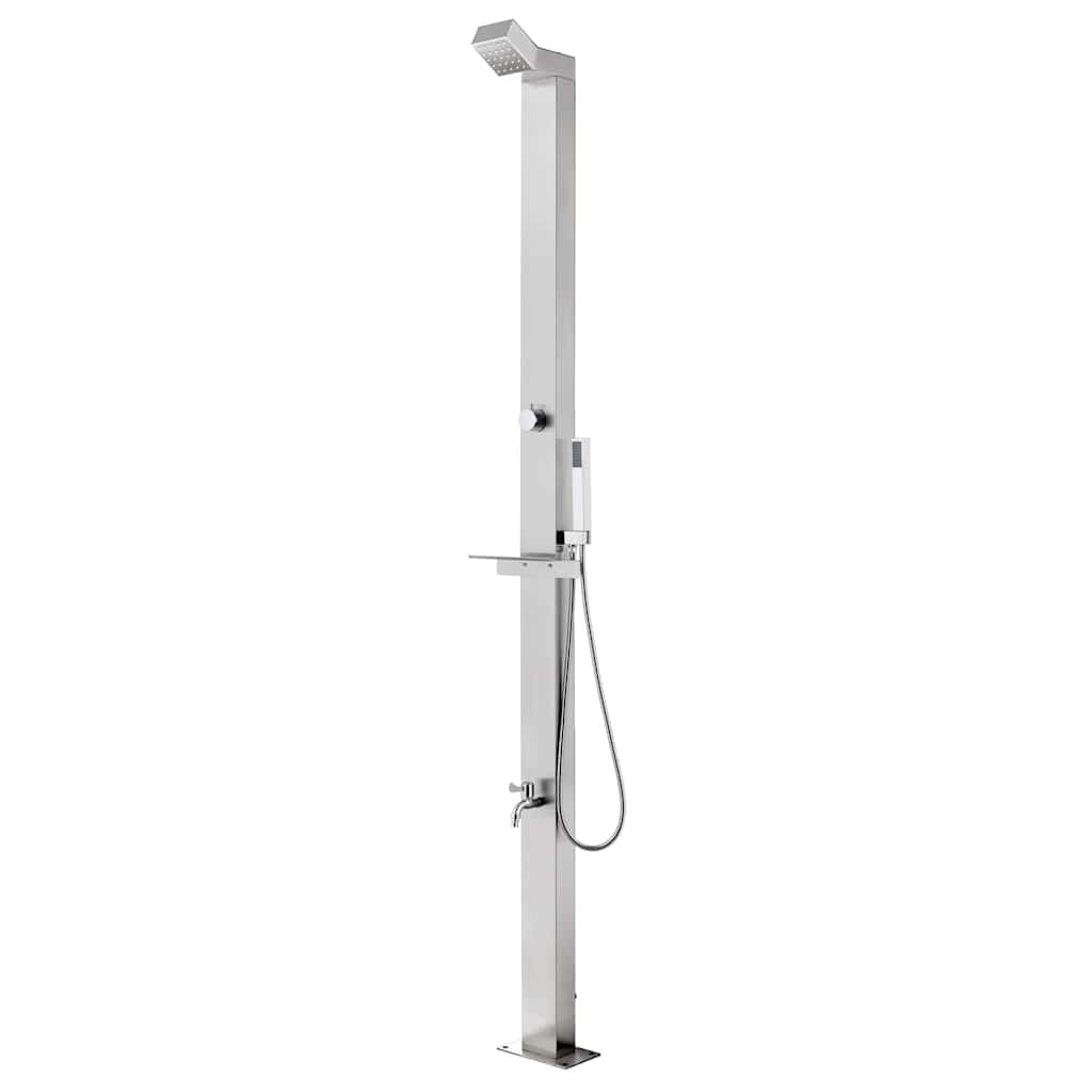 vidaXL Zahradní sprcha 220 cm nerezová ocel