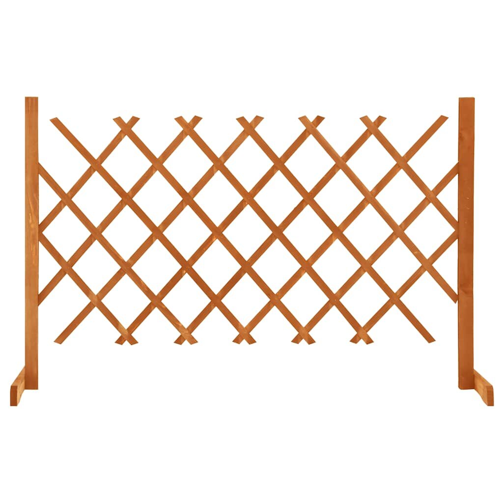 vidaXL Zahradní trelážový plot oranžový 120 x 90 cm masivní jedle