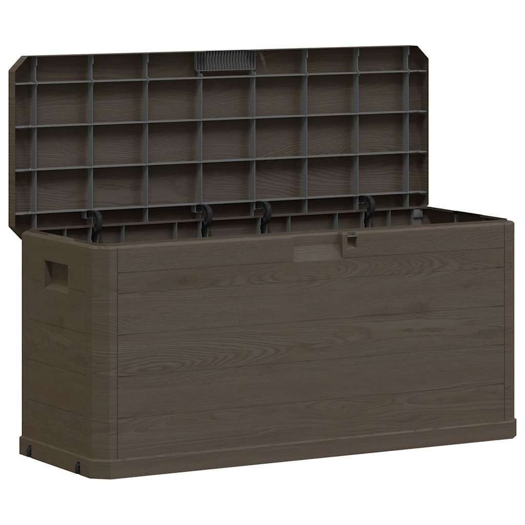 vidaXL Zahradní úložný box 280 l hnědý