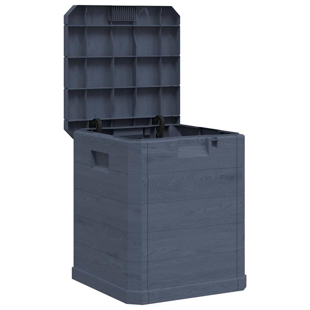 vidaXL Zahradní úložný box 90 l antracitový