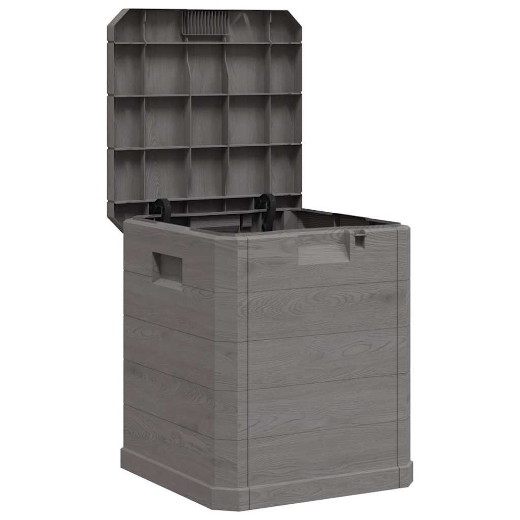 vidaXL Zahradní úložný box 90 l hnědý