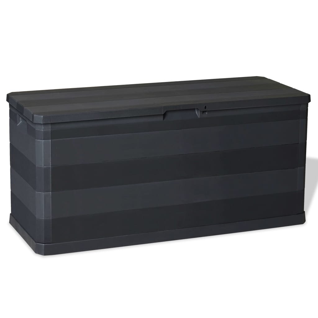 vidaXL Zahradní úložný box černý 117 x 45 x 56 cm