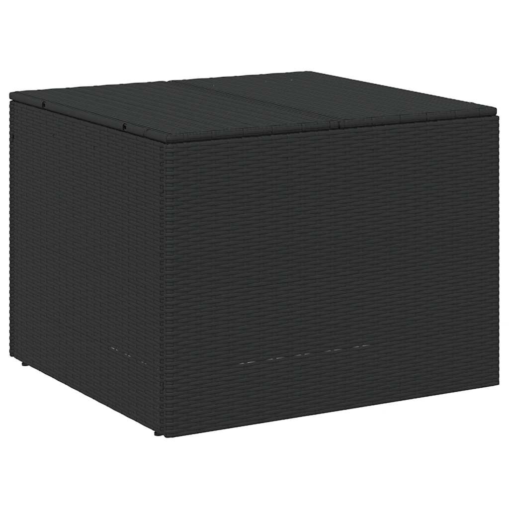 vidaXL Zahradní úložný box černý 291 l polyratan