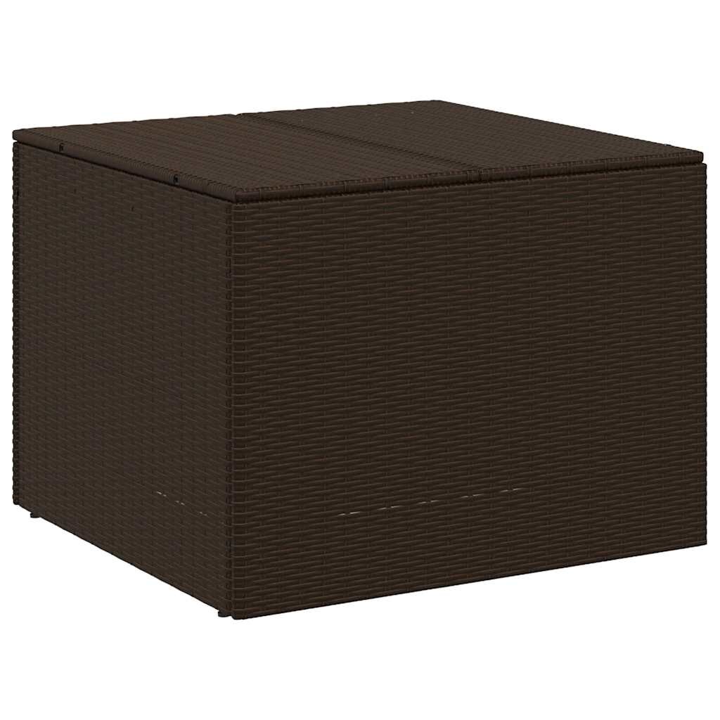 vidaXL Zahradní úložný box hnědý 291 l polyratan