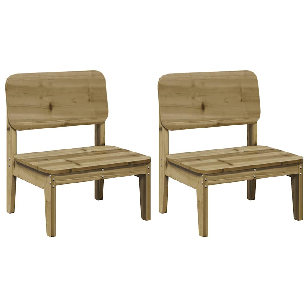 vidaXL Zahradní židle 2 ks 60x525x72 cm impregnované borové dřevo