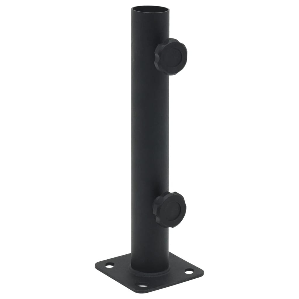 vidaXL Základna pro slunečník pro tyč Ø 32/34/38 mm matná černá ocel