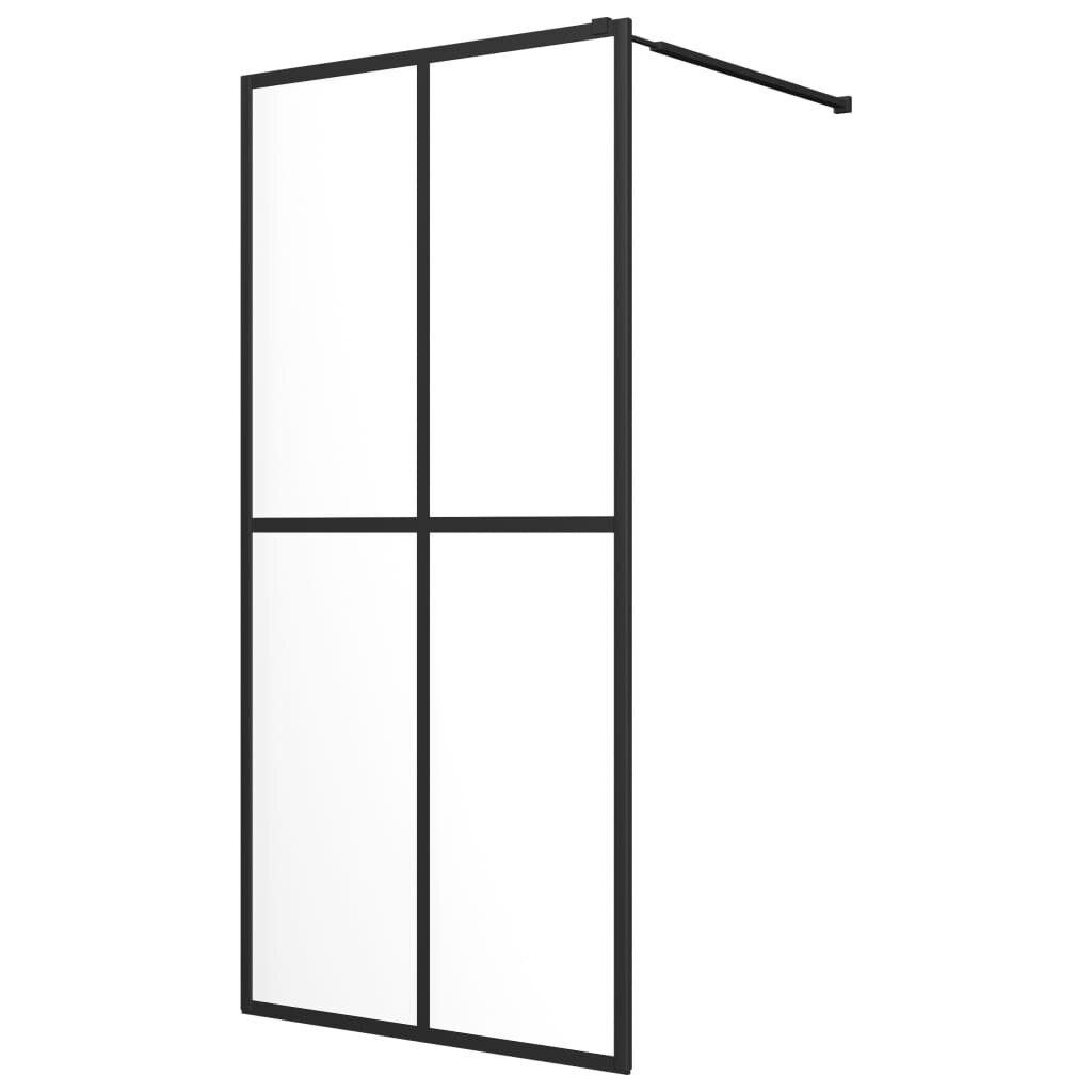 vidaXL Zástěna do průchozí sprchy čiré tvrzené sklo 90 x 195 cm