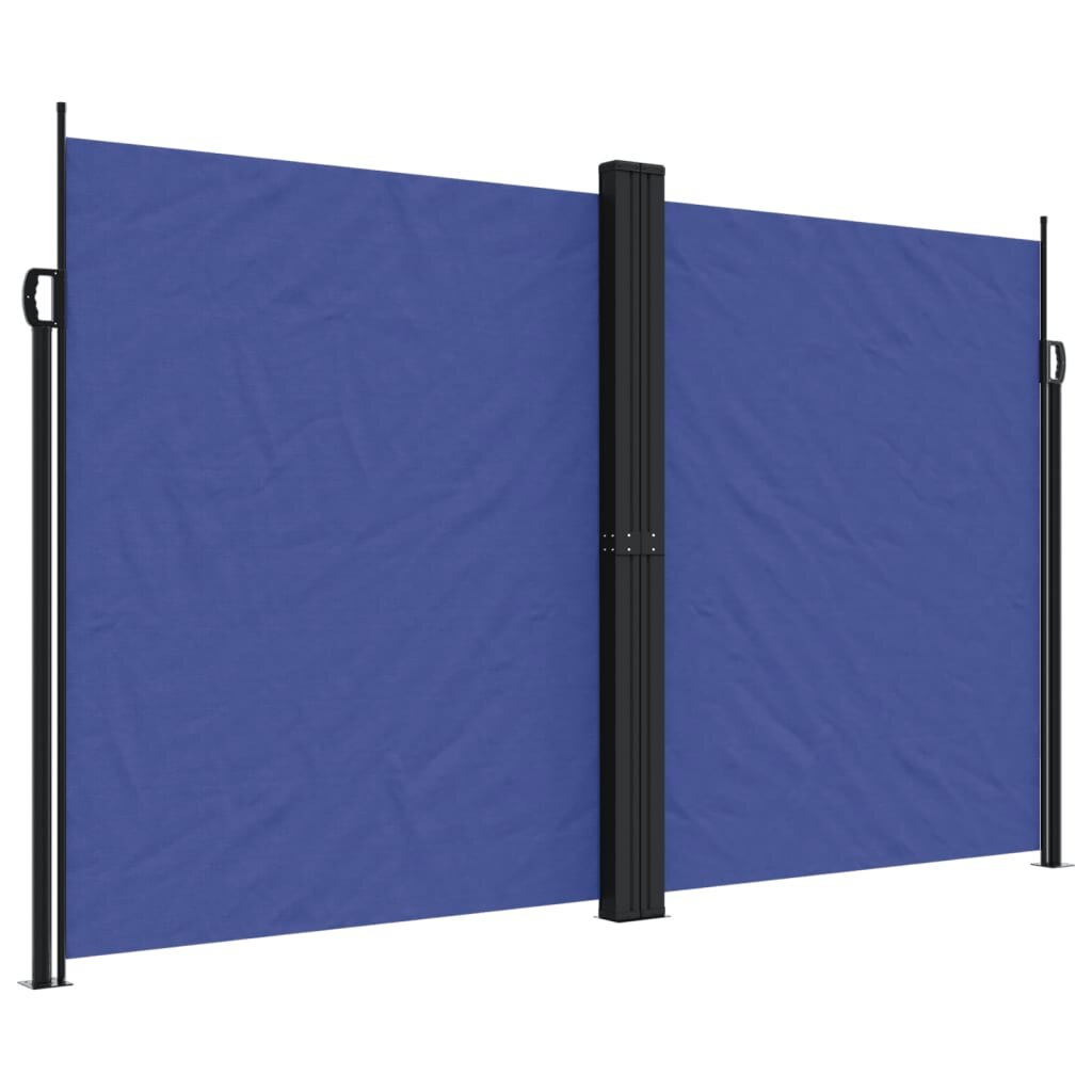 vidaXL Zatahovací boční markýza modrá 200 x 1 000 cm