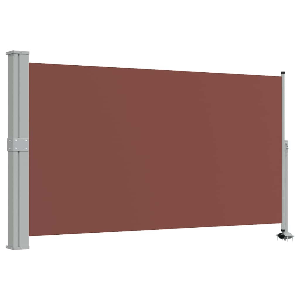 vidaXL Zatahovací boční markýza / zástěna 140 x 300 cm hnědá