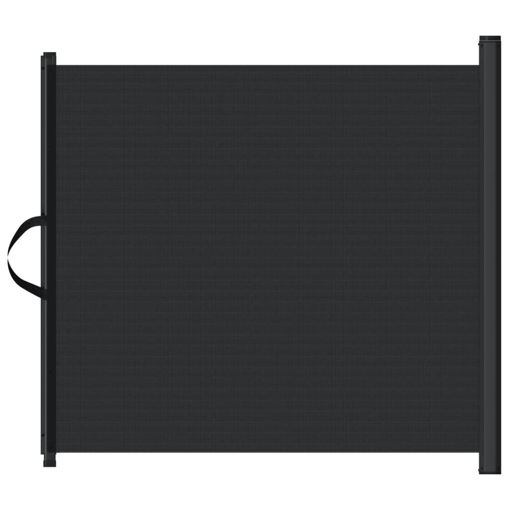 vidaXL Zatahovací ohrádka pro domácí mazlíčky černá 1025 x 125 cm