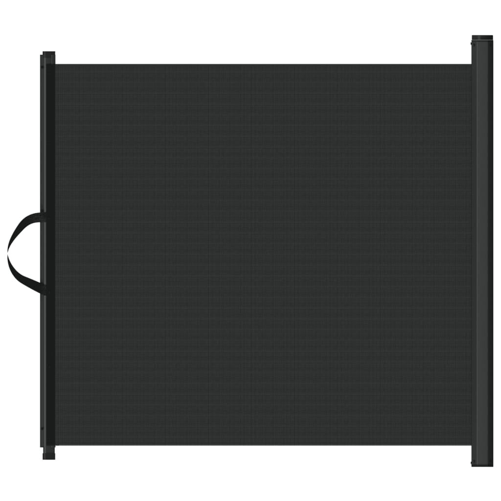 vidaXL Zatahovací ohrádka pro domácí mazlíčky černá 1175 x 125 cm