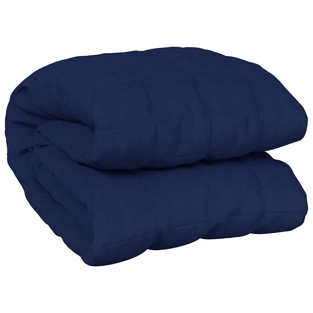 vidaXL Zátěžová deka modrá 200 x 200 cm 9 kg textil