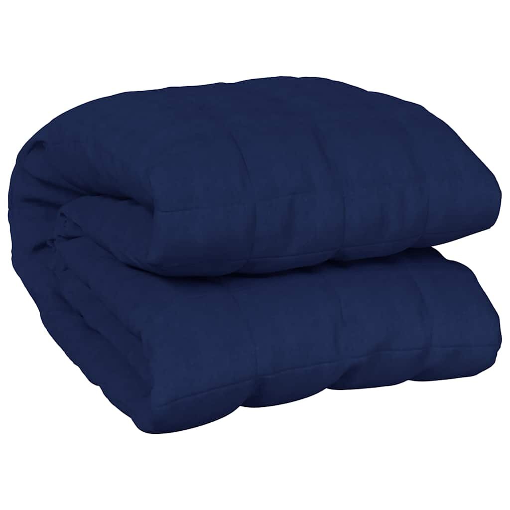 vidaXL Zátěžová deka modrá 200 x 225 cm 9 kg textil