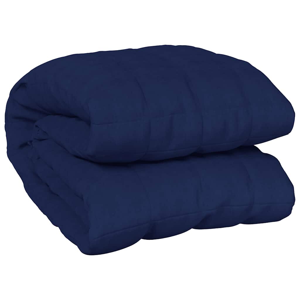 vidaXL Zátěžová deka modrá 220 x 235 cm 11 kg textil