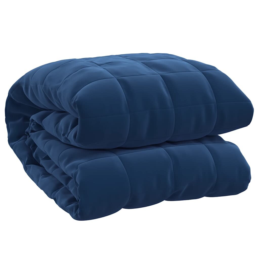 vidaXL Zátěžová deka modrá 220 x 235 cm 11 kg textil