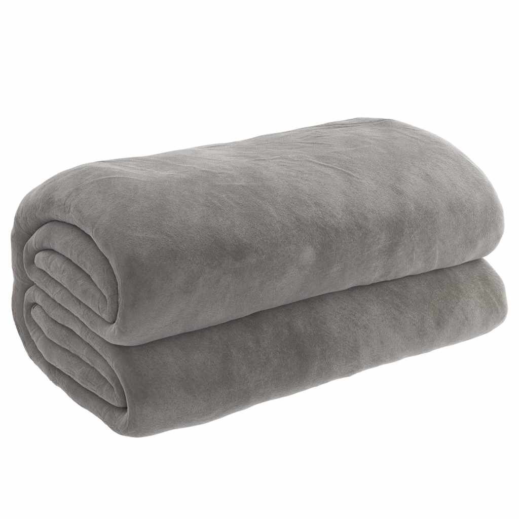 vidaXL Zátěžová deka s povlečením šedá 150 x 200 cm 7 kg textil