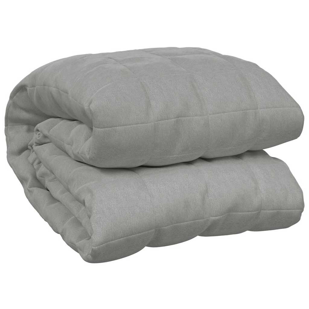 vidaXL Zátěžová deka šedá 200 x 200 cm 13 kg textil