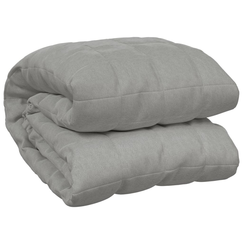 vidaXL Zátěžová deka šedá 220 x 230 cm 15 kg textil