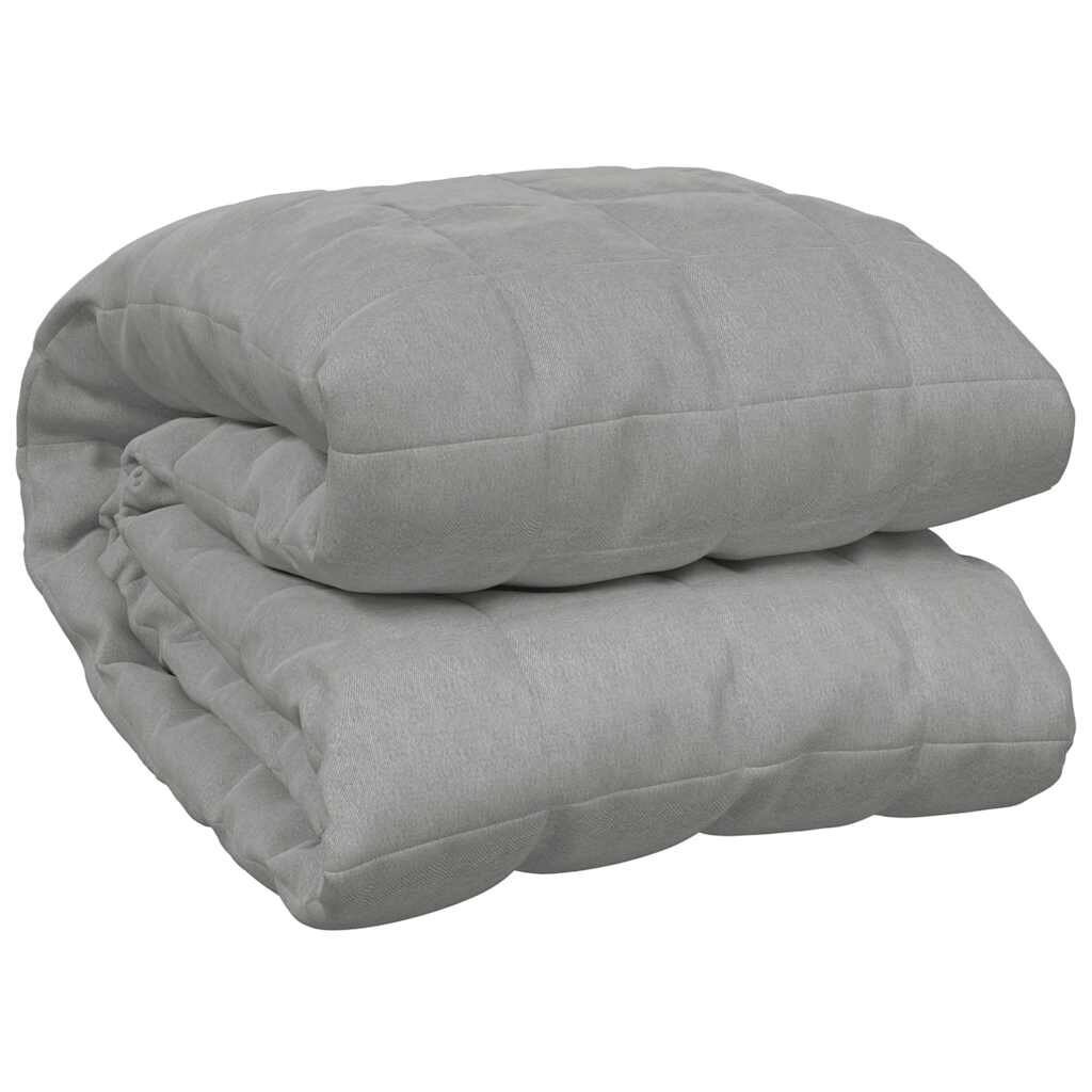 vidaXL Zátěžová deka šedá 220 x 260 cm 15 kg textil