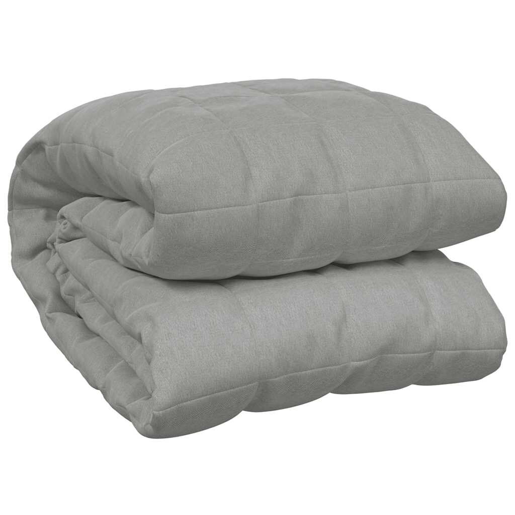 vidaXL Zátěžová deka šedá 235 x 290 cm 15 kg textil