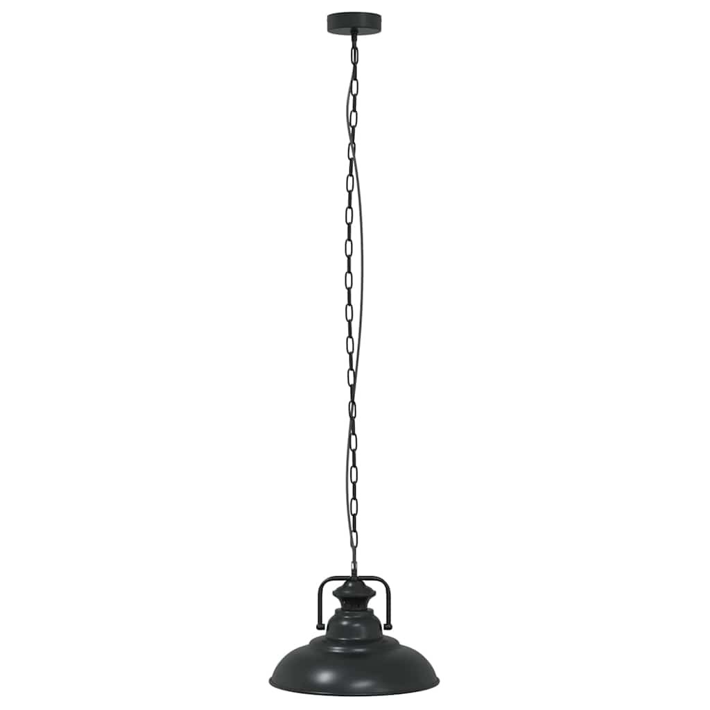 vidaXL Závěsné svítidlo E27 černé Ø 31 cm železo